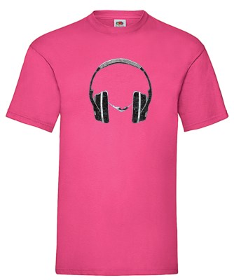 FRUIT OF THE LOOM T-shirt με στάμπα K5854 ΦΟΥΞΙΑ